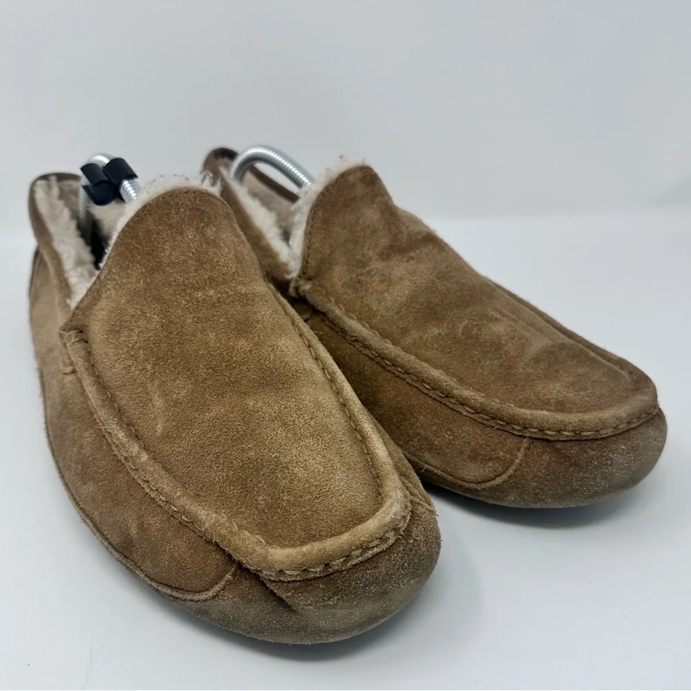 Men's UGG Brown Suede Loafers size 12